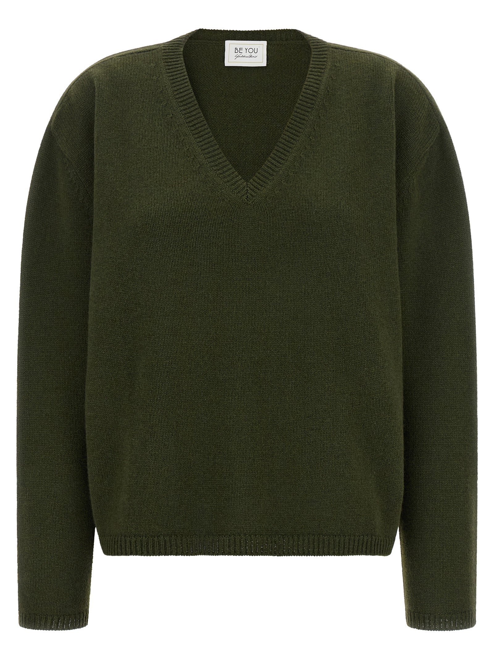 Bicolor Cashmere Cardigan