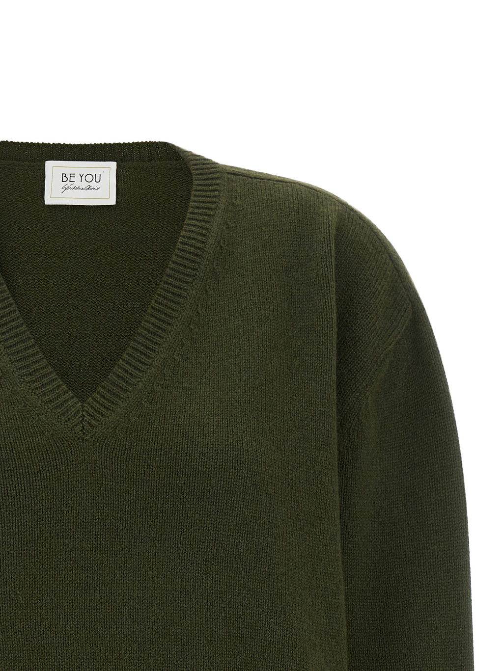 Bicolor Cashmere Cardigan