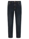 Blue Cotton Skinny Jeans