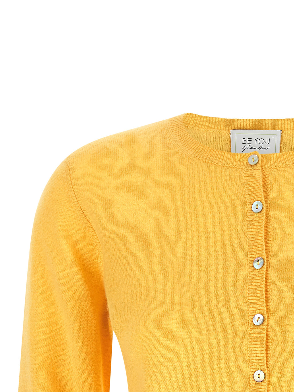Bicolor Cashmere Cardigan