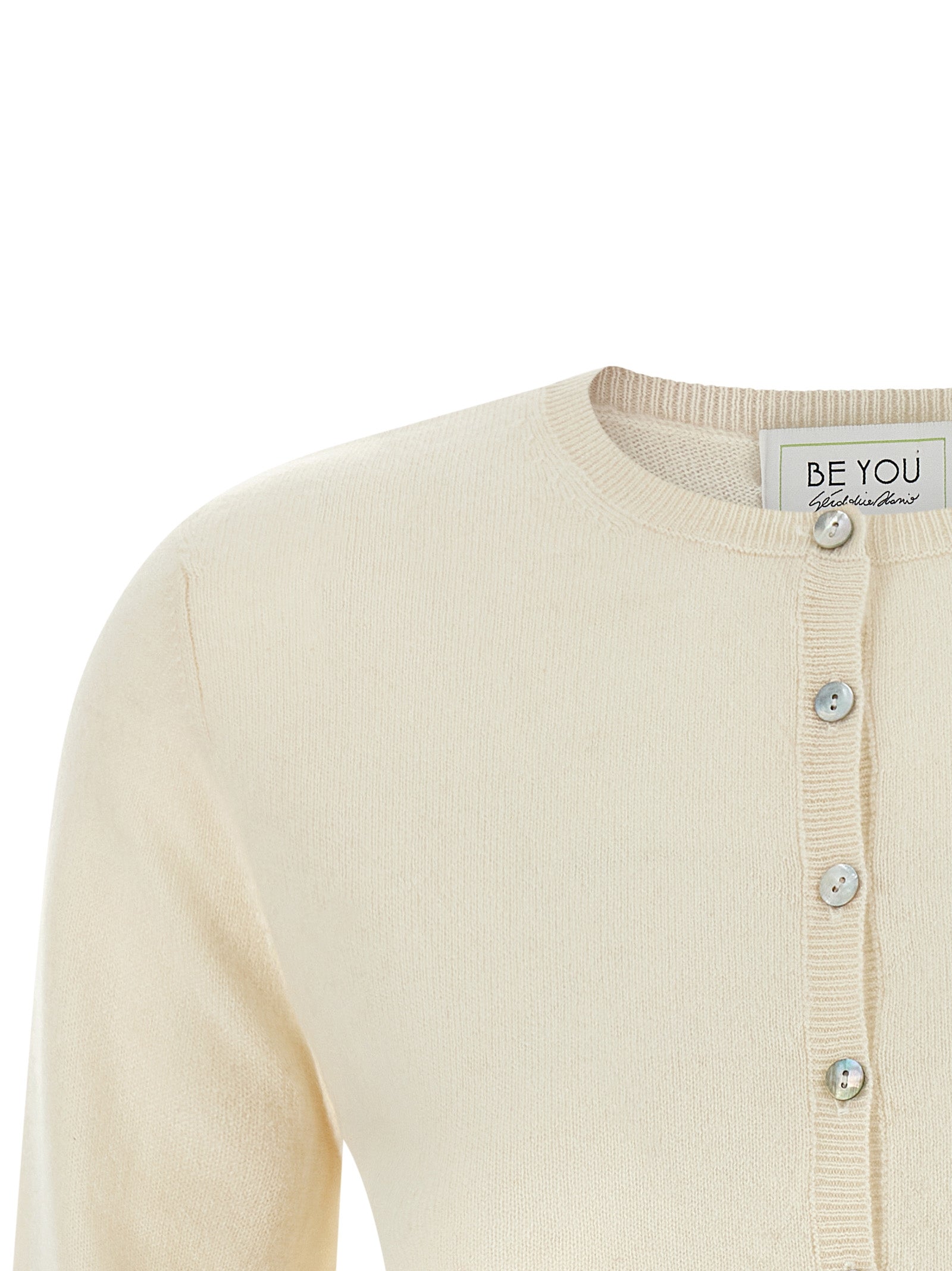 White Cashmere Cardigan