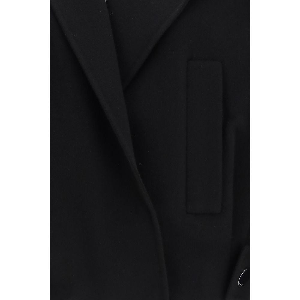 Black Wool Oves Aries Full-Length Jacket
