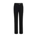 Black Viscose Casual Pants