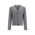 Gray Cotton Cardigan