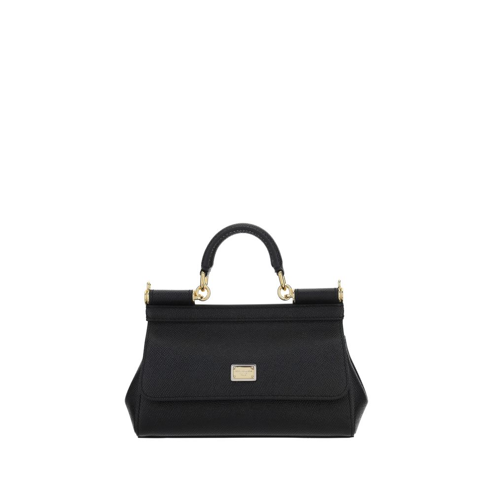 Black Calf Leather Bos Taurus Handbag