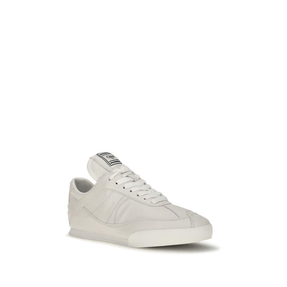 White Calf Leather Bos Taurus Athletic Sneakers