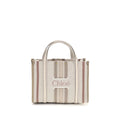 Beige Cotton Shoulder Bag