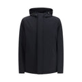 Black Polyester Shell Jacket
