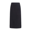 Black Wool Oves Aries Midi Skirt