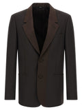 Brown Polyester Blazer