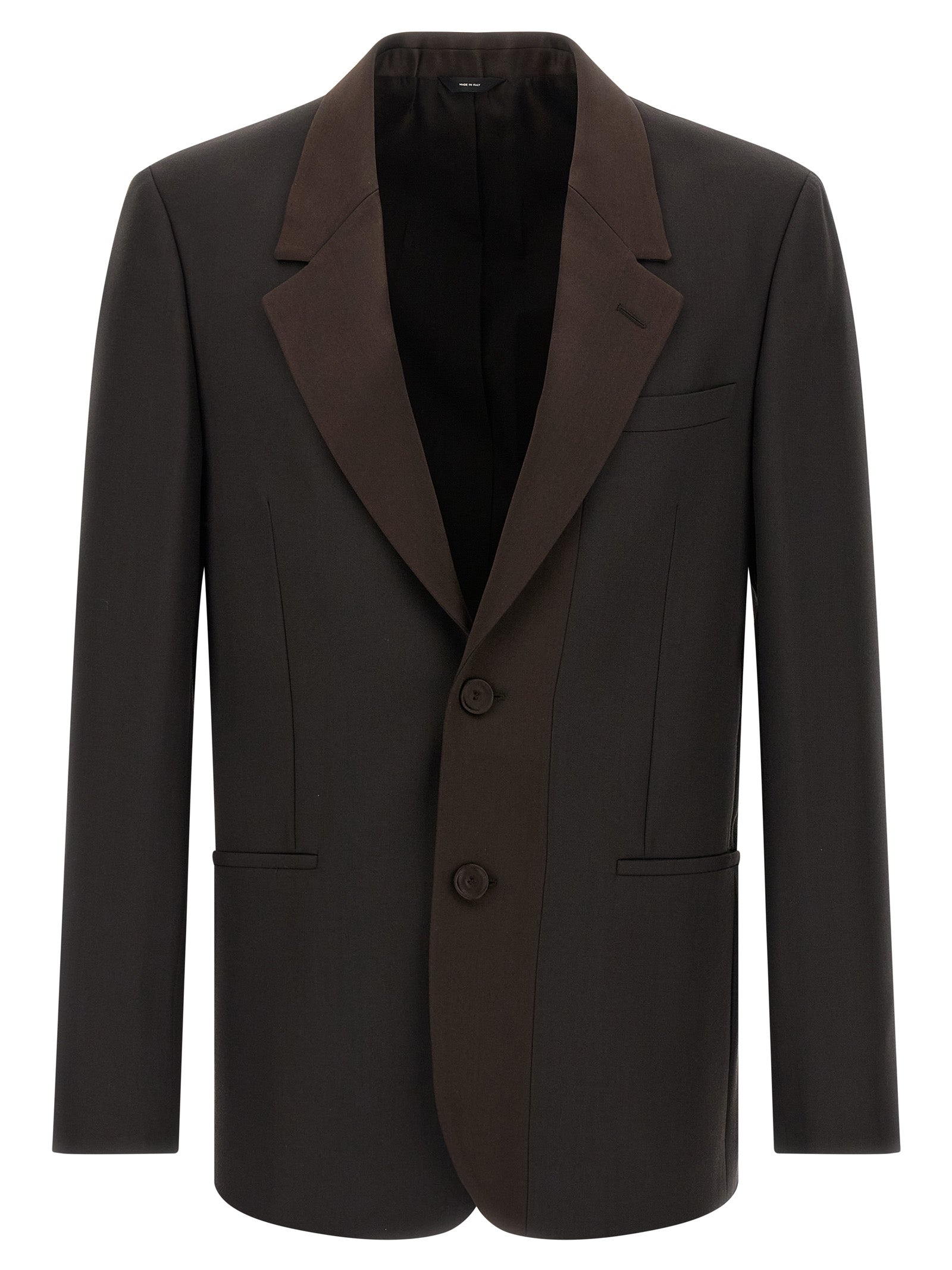 Brown Polyester Blazer