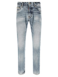 Blue Cotton Jeans Denim