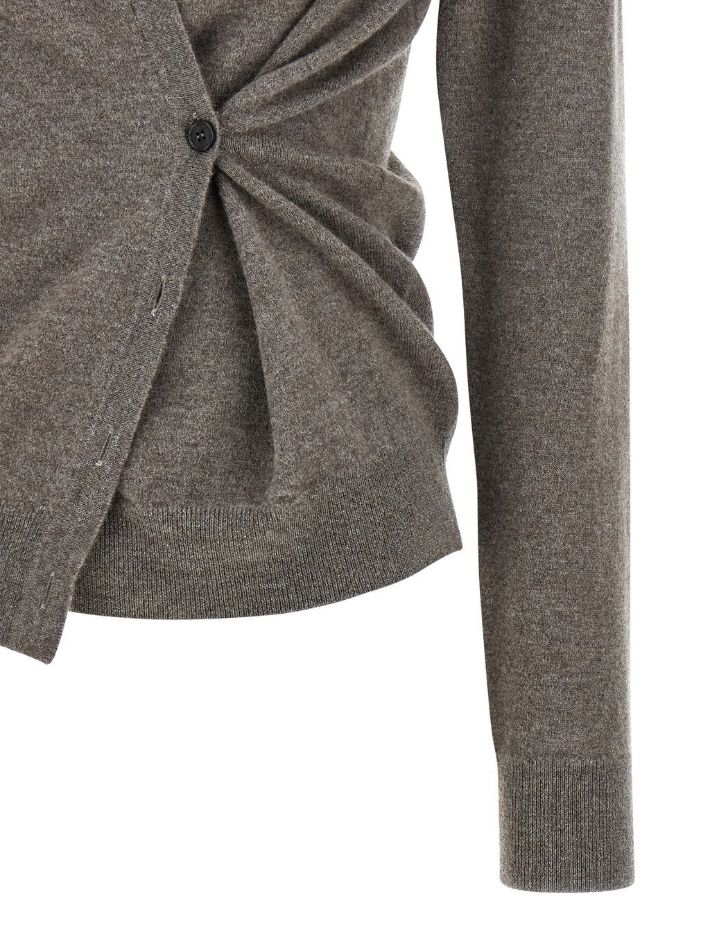 Brown Wool Cardigan