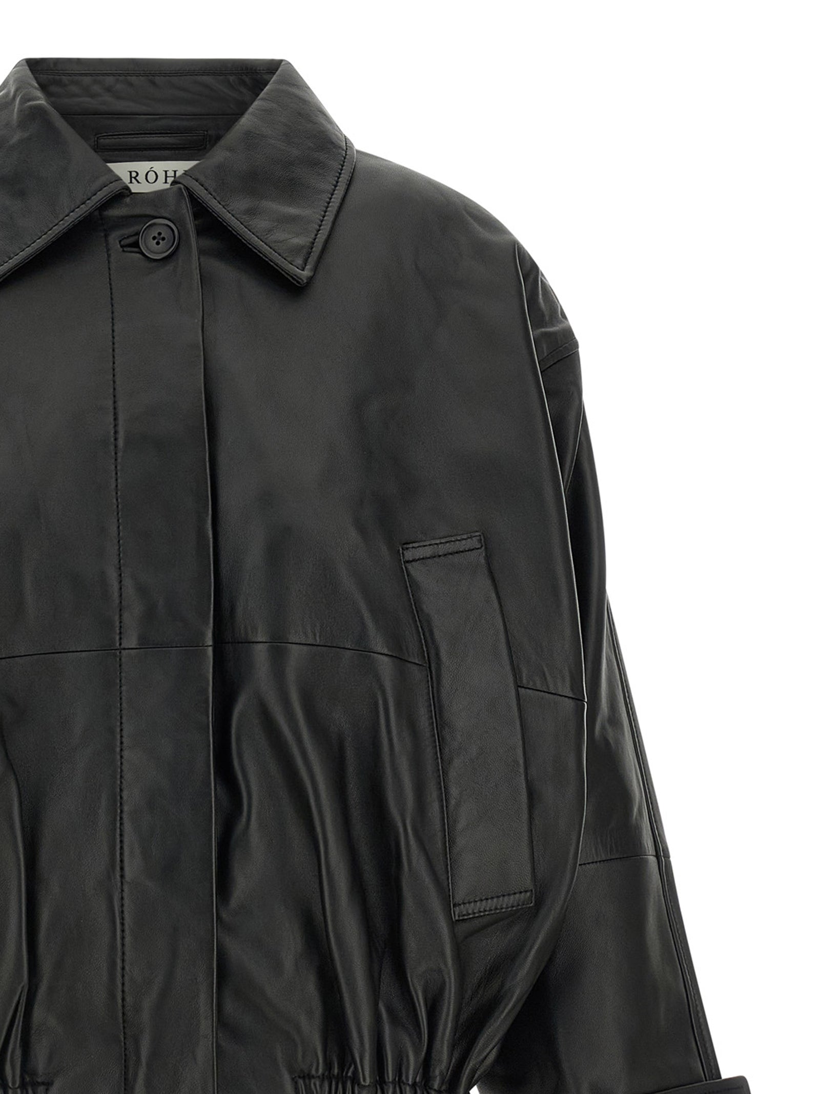 Black Lamb Leather Leather Jacket