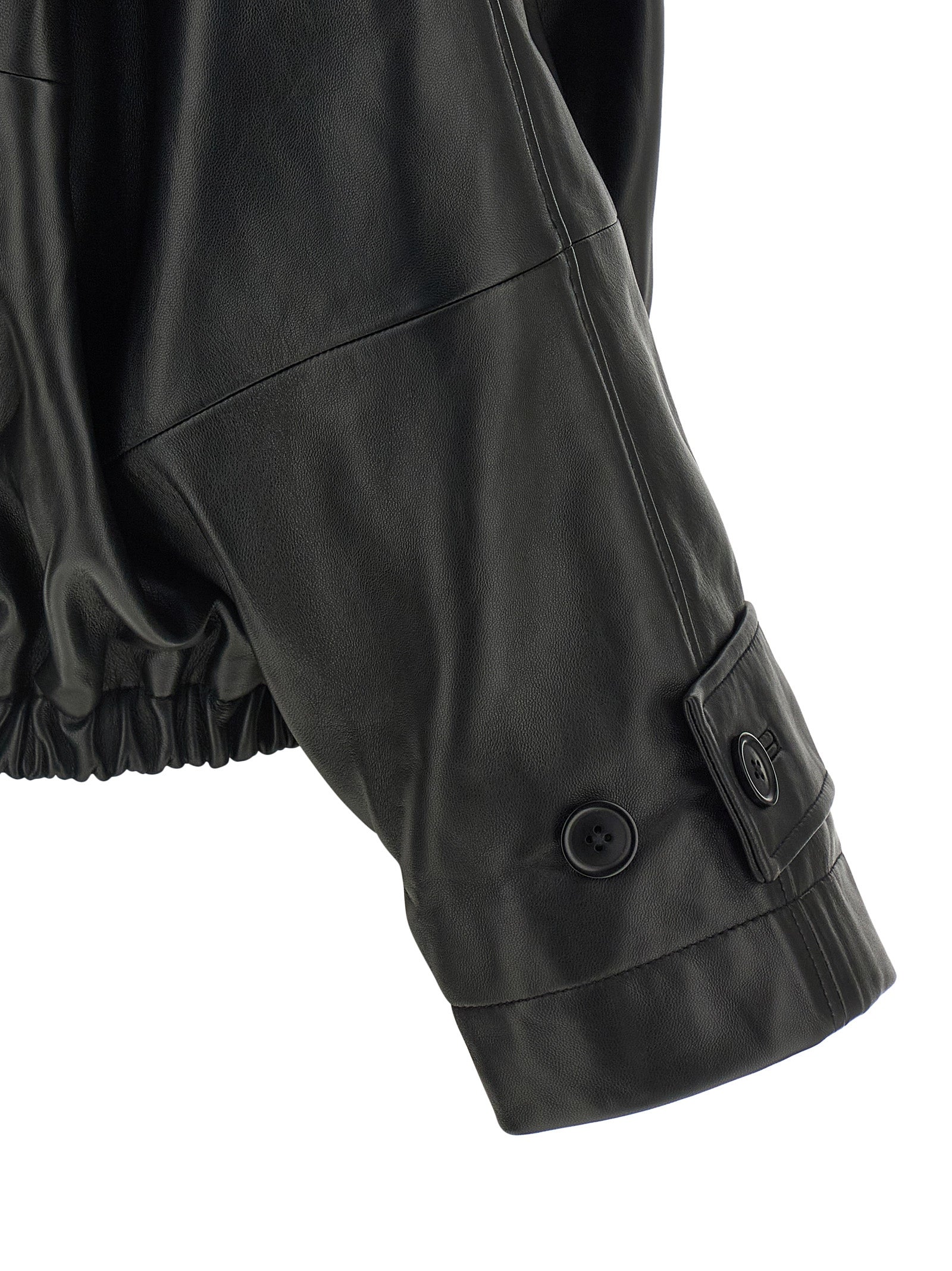 Black Lamb Leather Leather Jacket