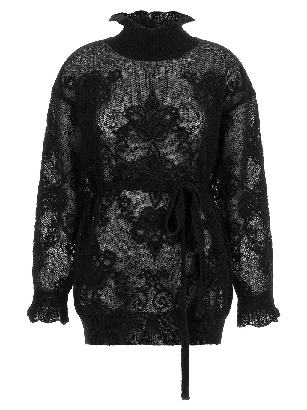 Black Polyamide Cardigan