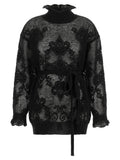 Black Polyamide Cardigan