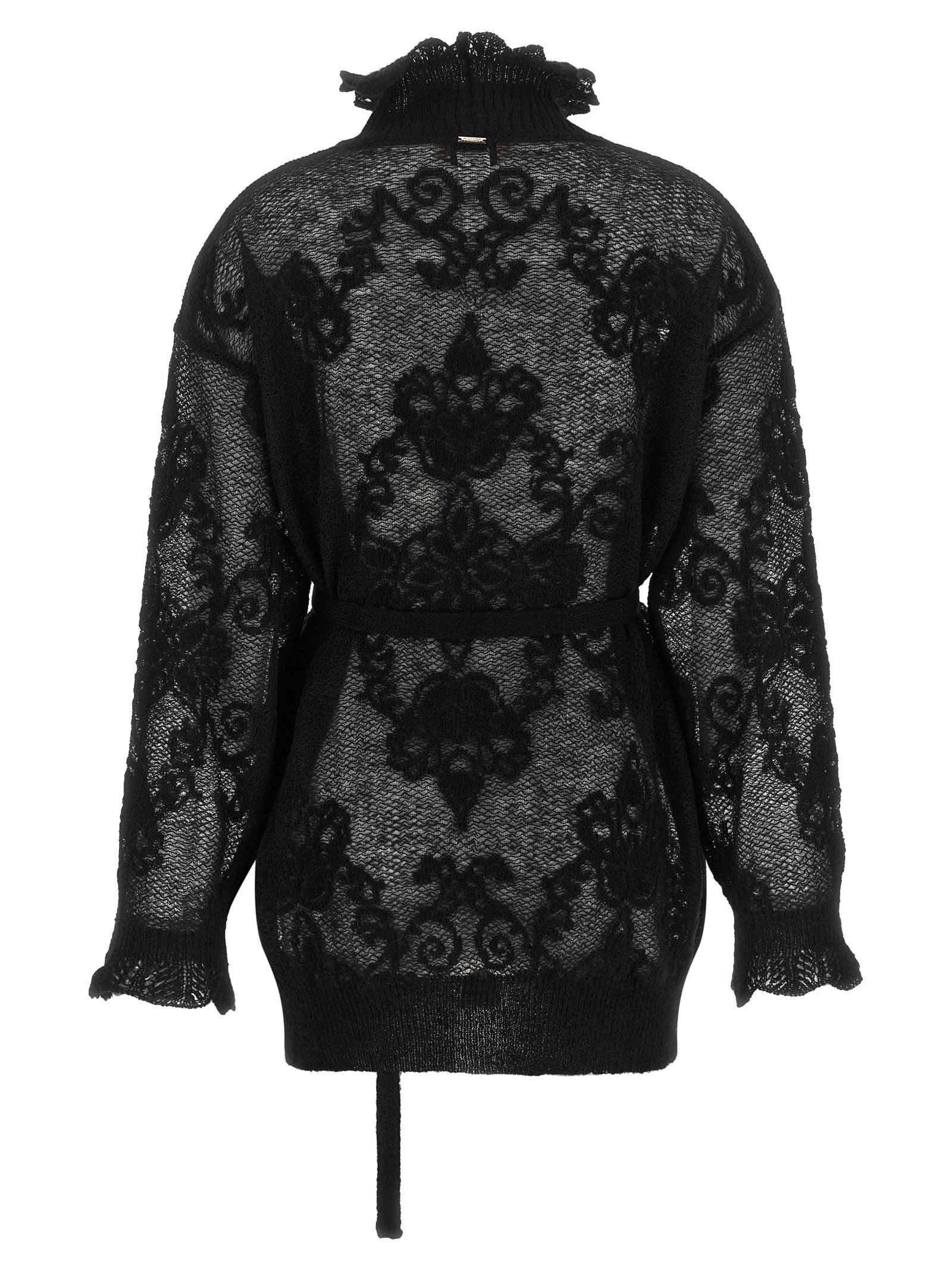 Black Polyamide Cardigan