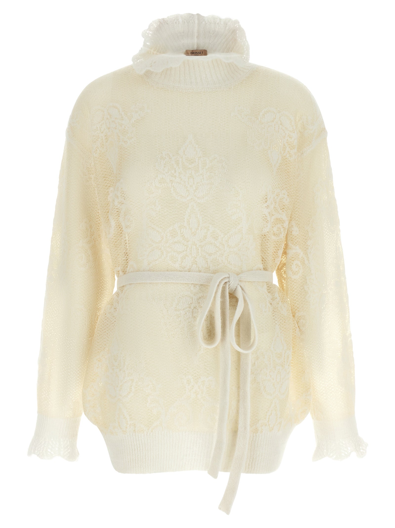 White Polyamide Cardigan