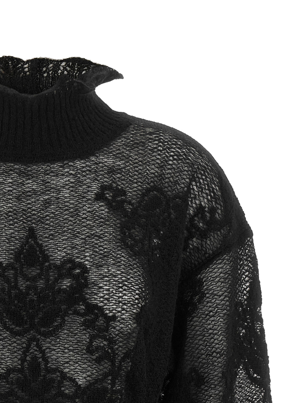 Black Polyamide Cardigan