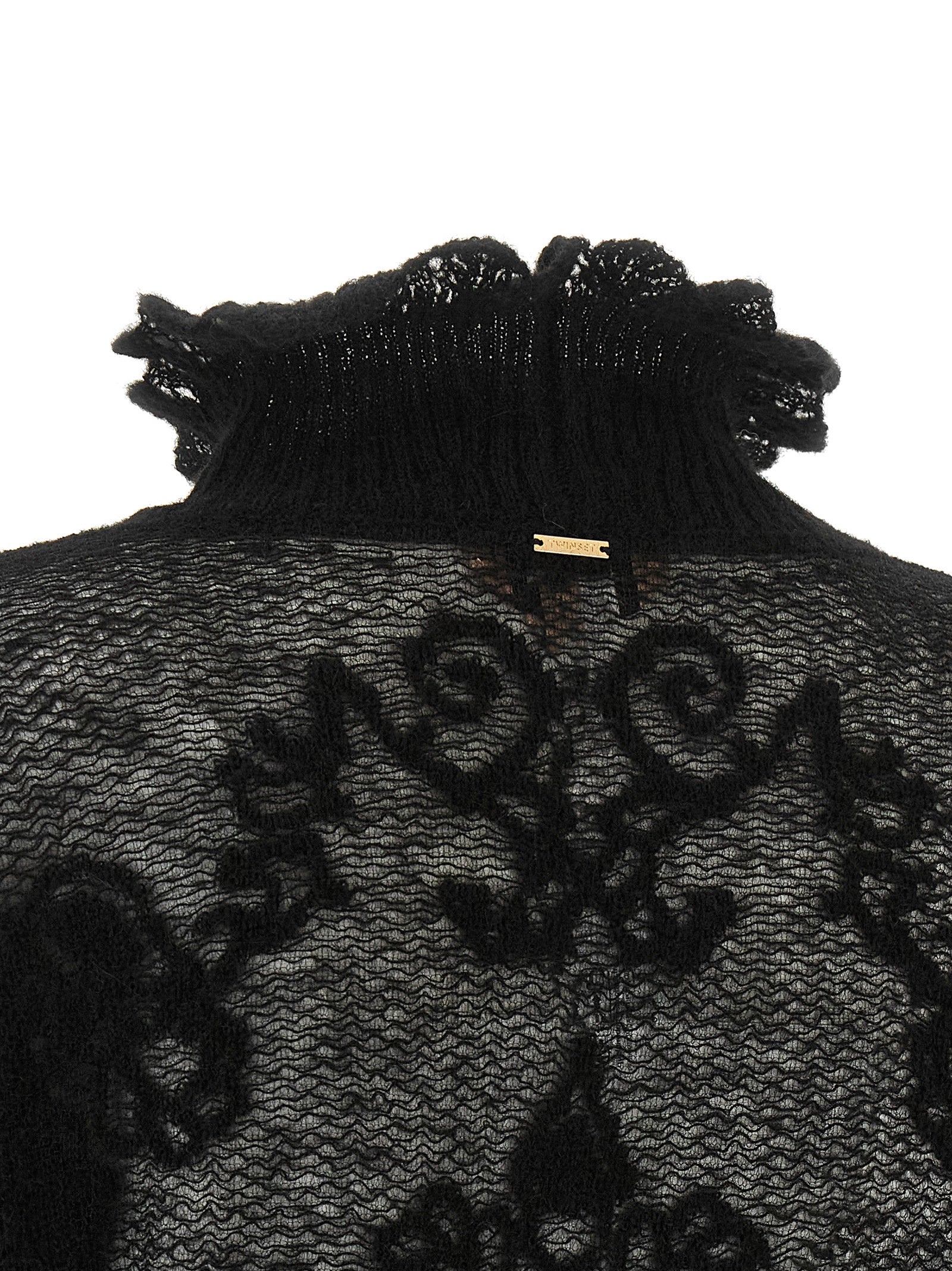 Black Polyamide Cardigan