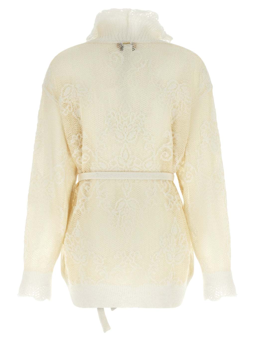 White Polyamide Cardigan