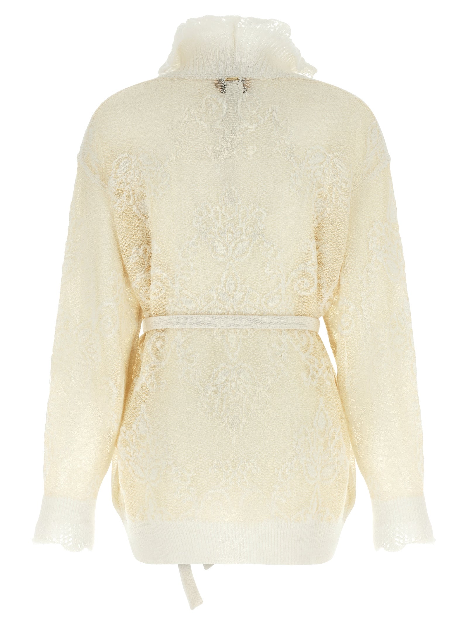 White Polyamide Cardigan