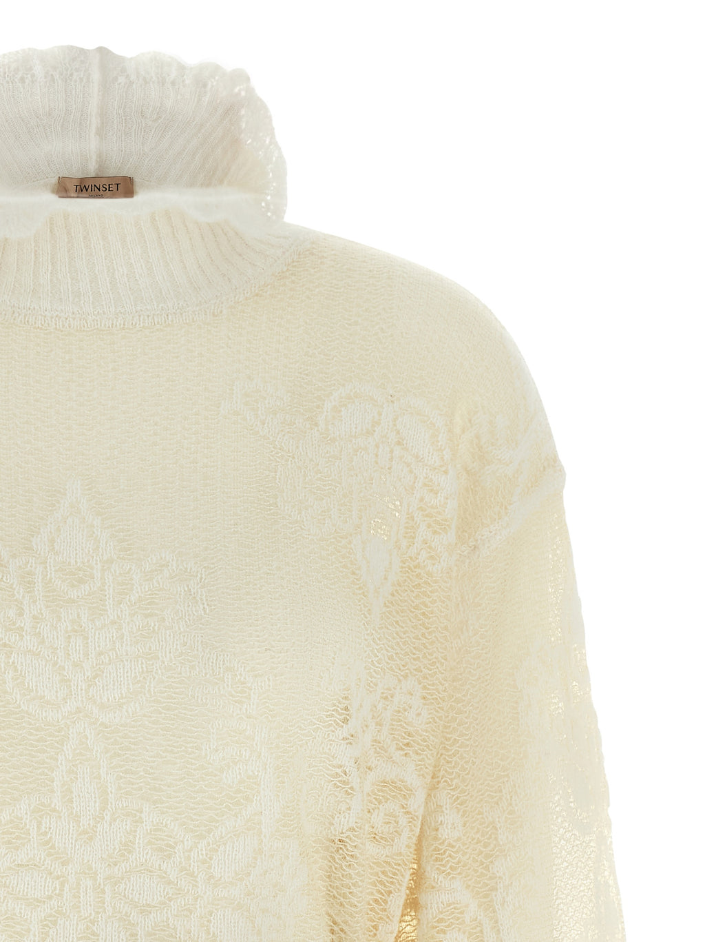 White Polyamide Cardigan