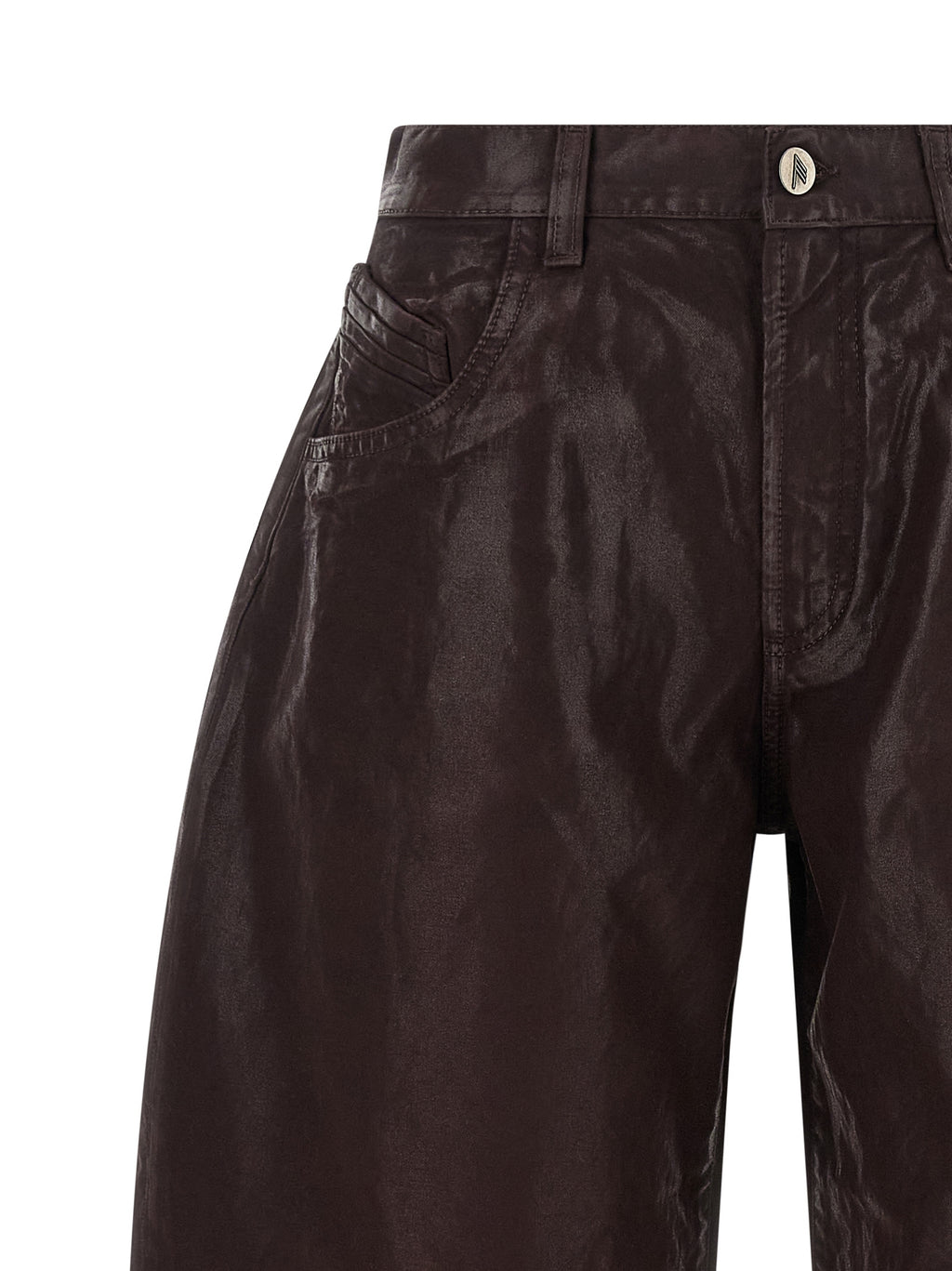 Purple Cotton Cropped Pants
