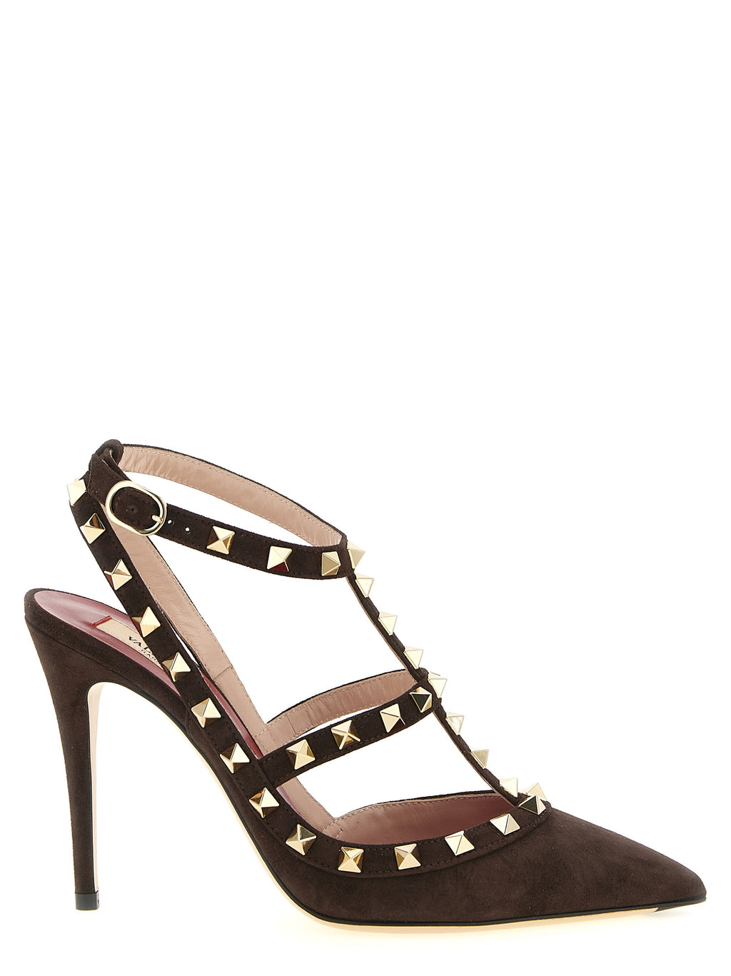 Brown Calfskin High Heel Pumps
