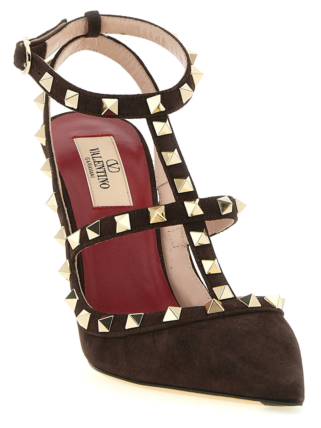 Brown Calfskin High Heel Pumps
