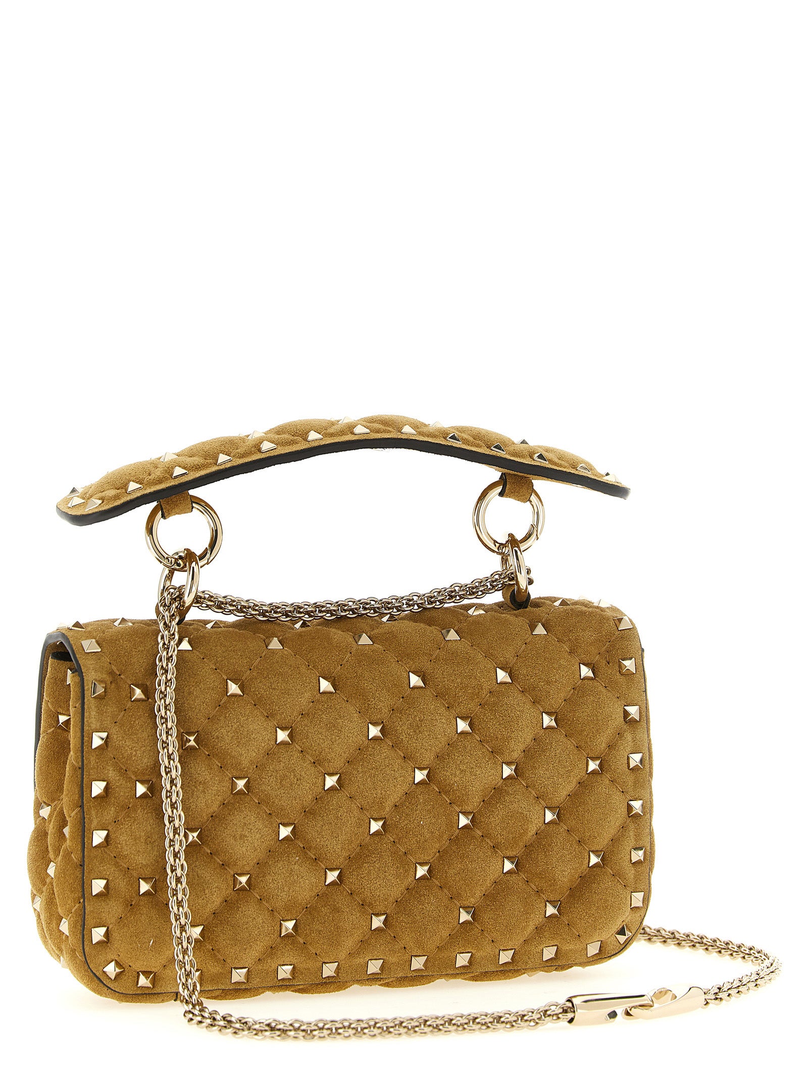Beige Calfskin Shoulder Bag