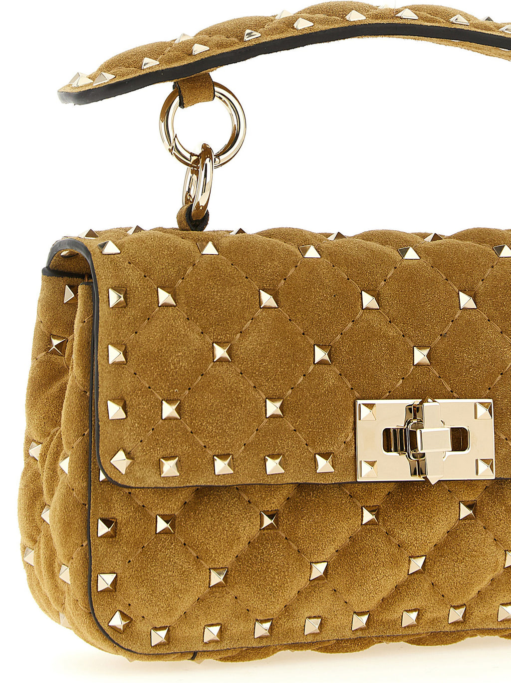 Beige Calfskin Shoulder Bag