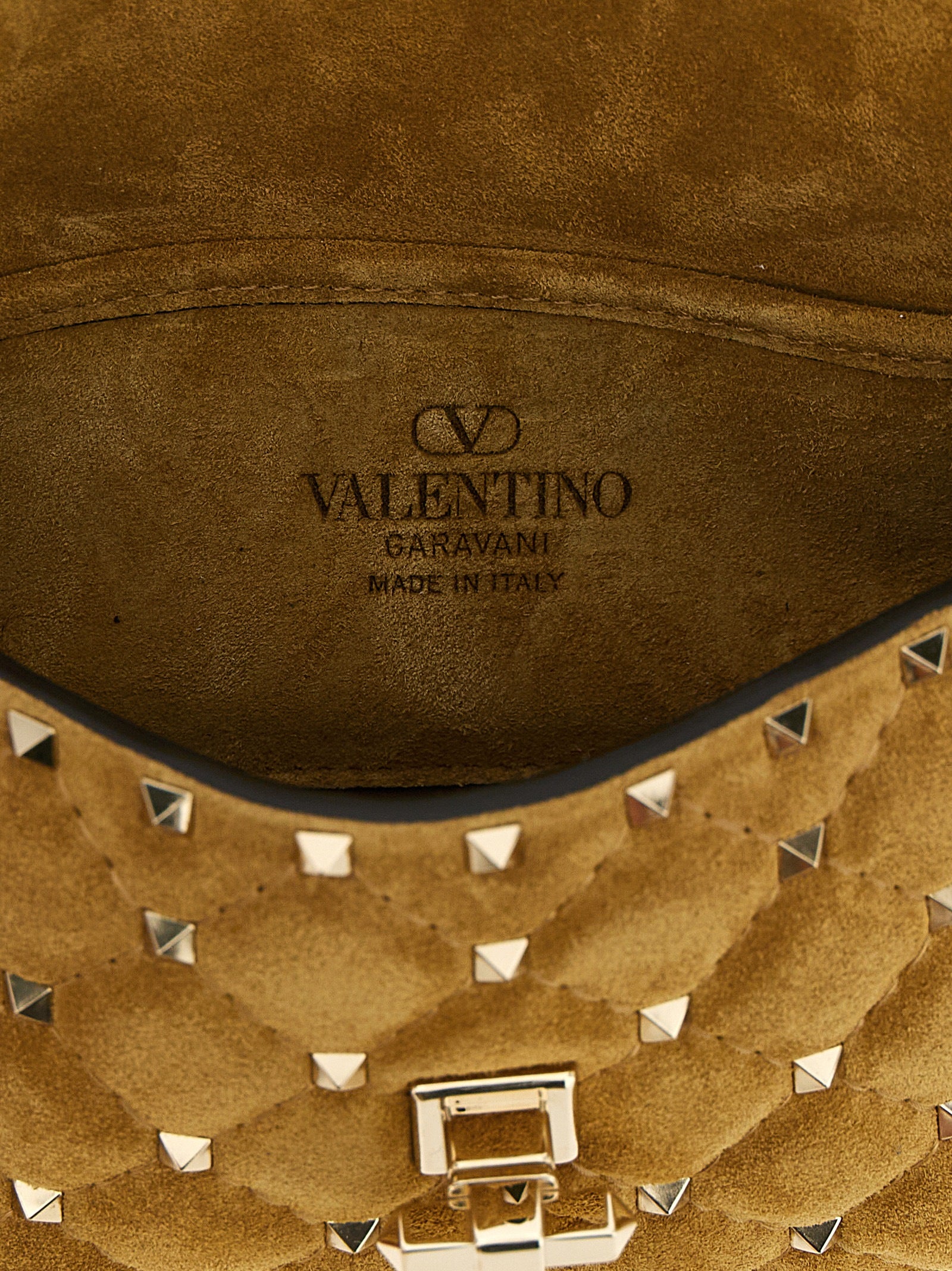 Beige Calfskin Shoulder Bag