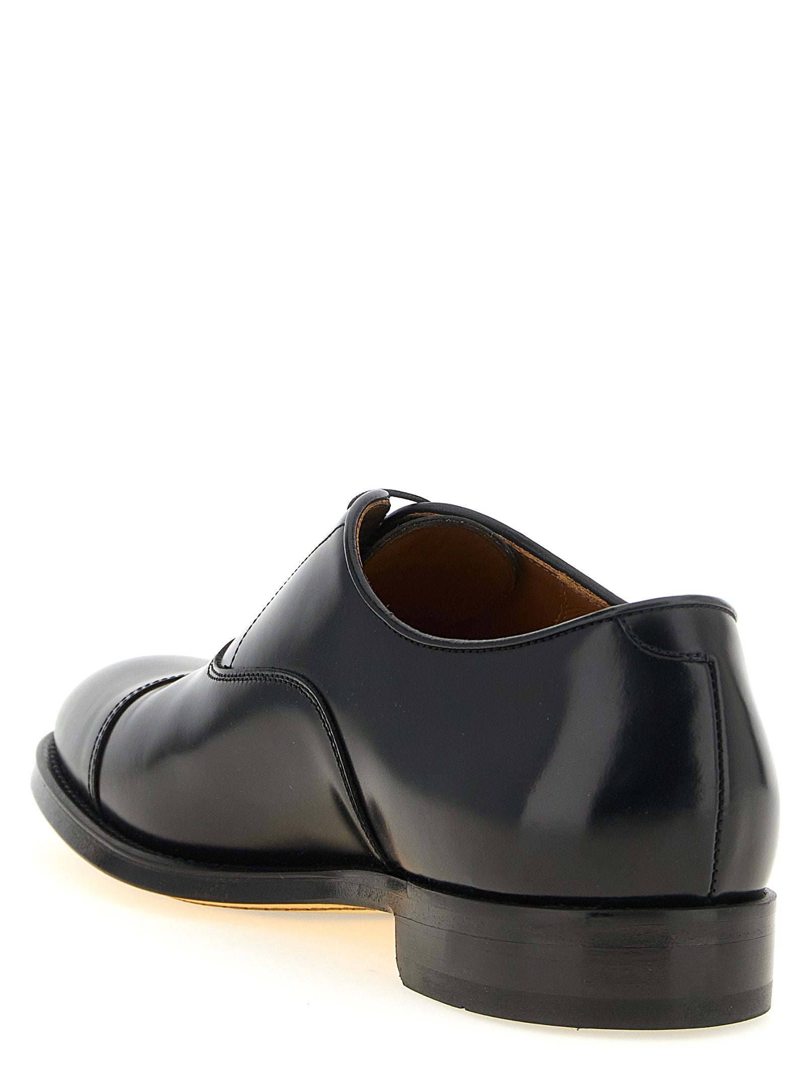 Black Leather Oxfords And Derbies