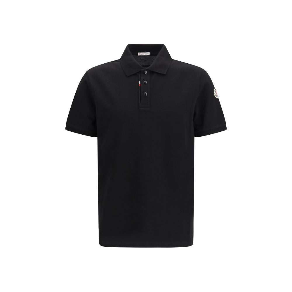 Black Cotton Polo Shirt