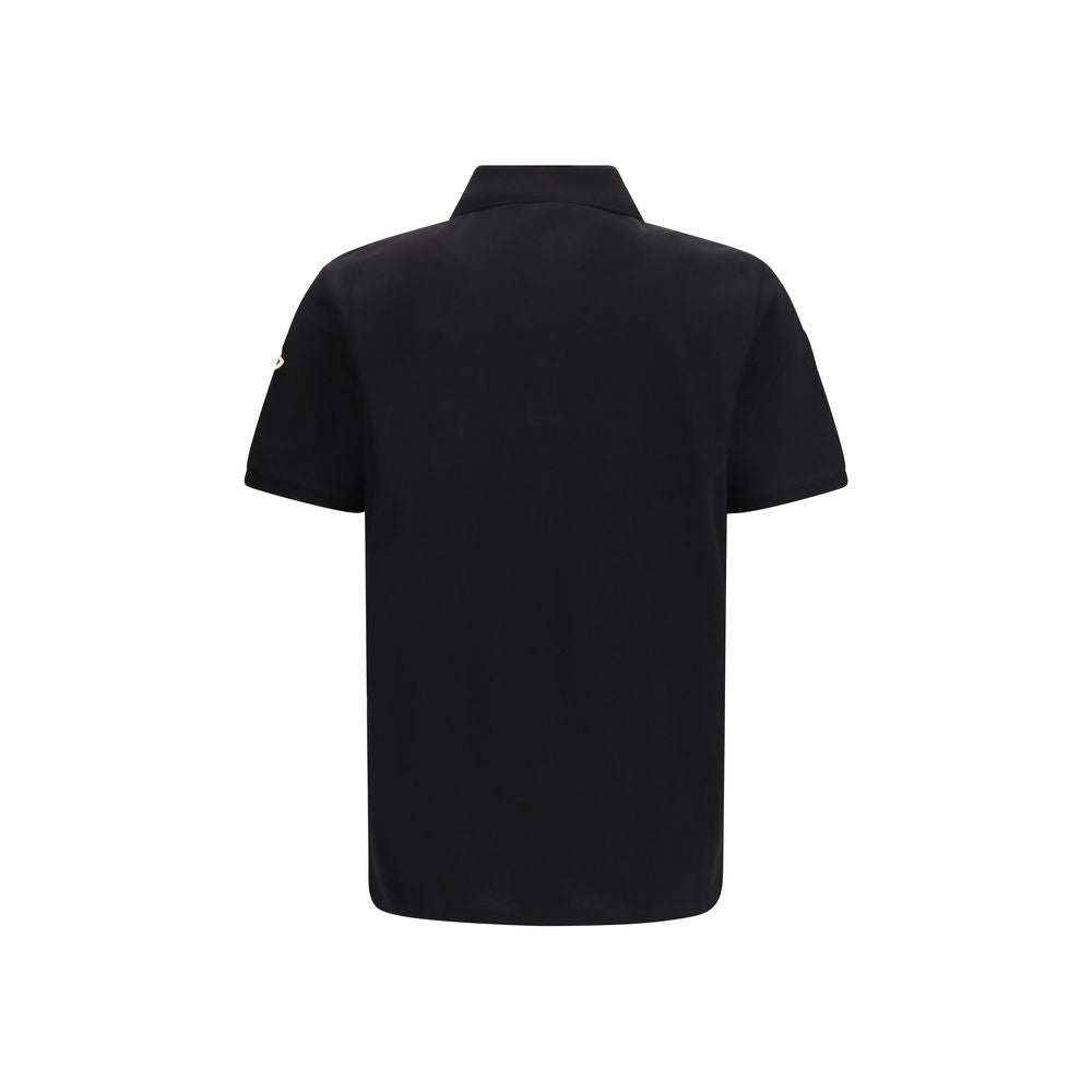 Black Cotton Polo Shirt