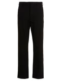 Black Polyester Casual Pants