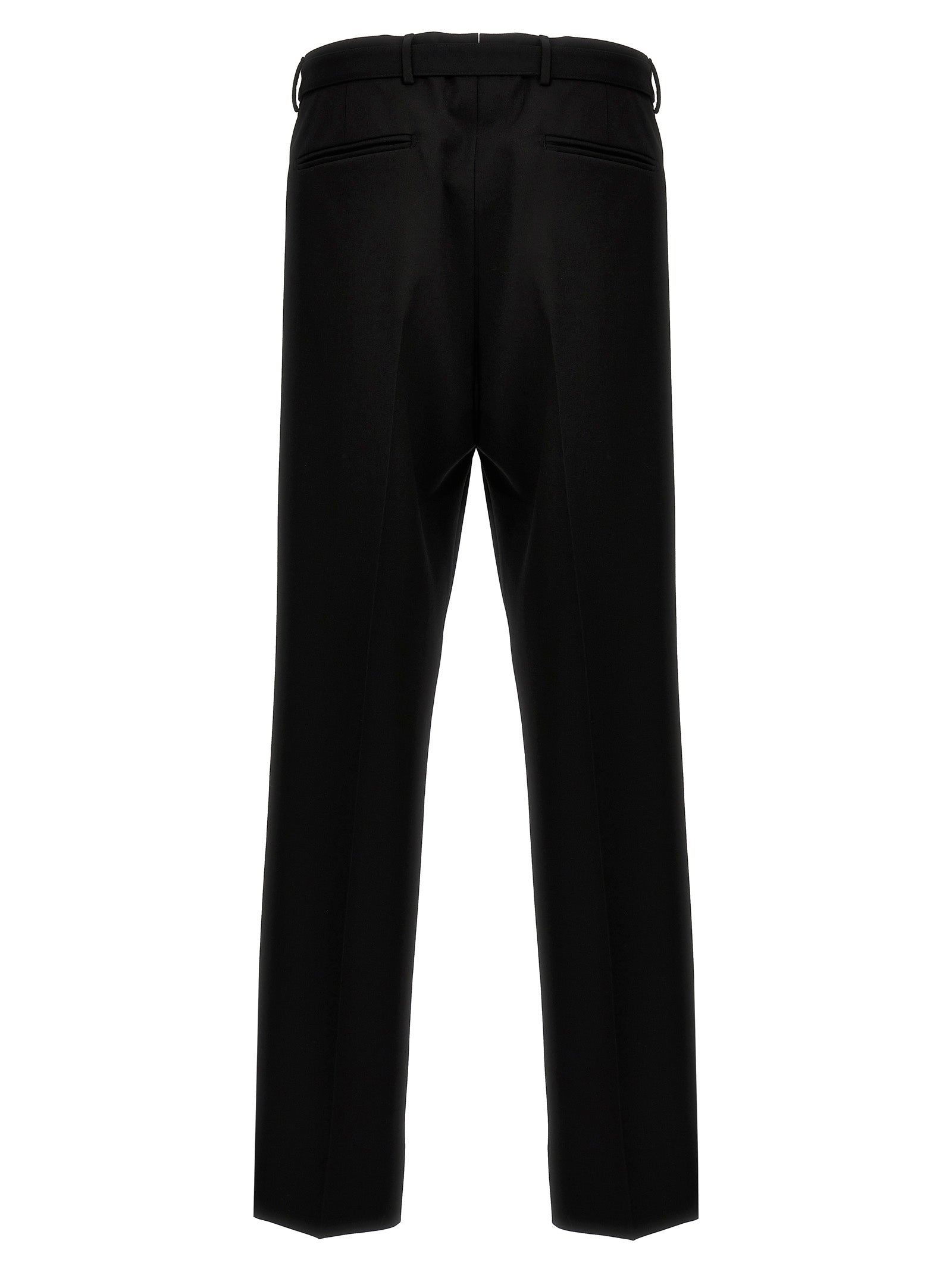 Black Virgin Wool Dress Pants