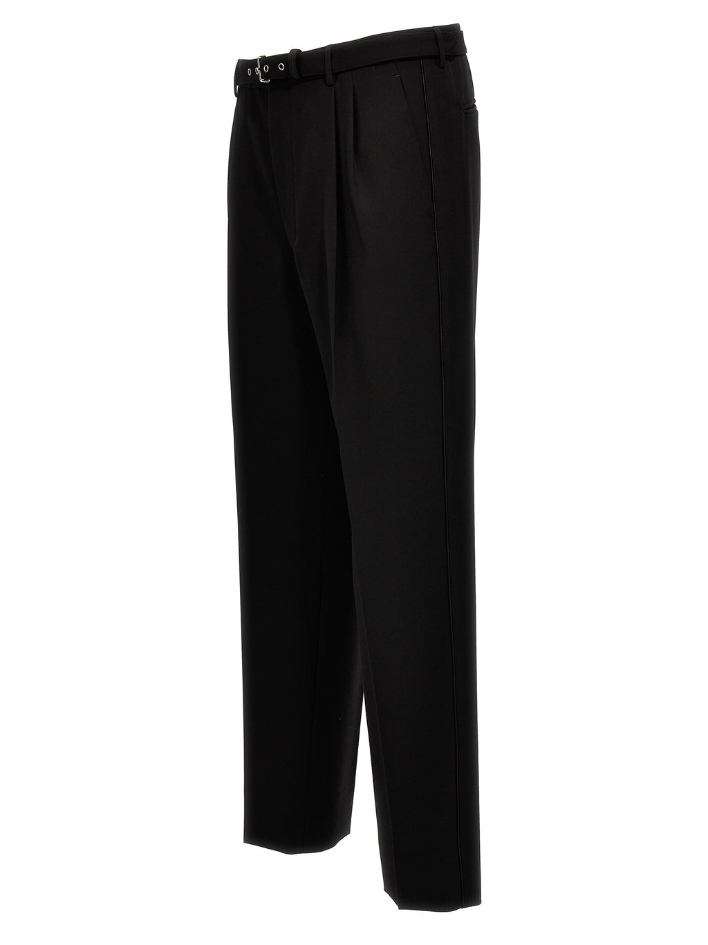 Black Virgin Wool Dress Pants