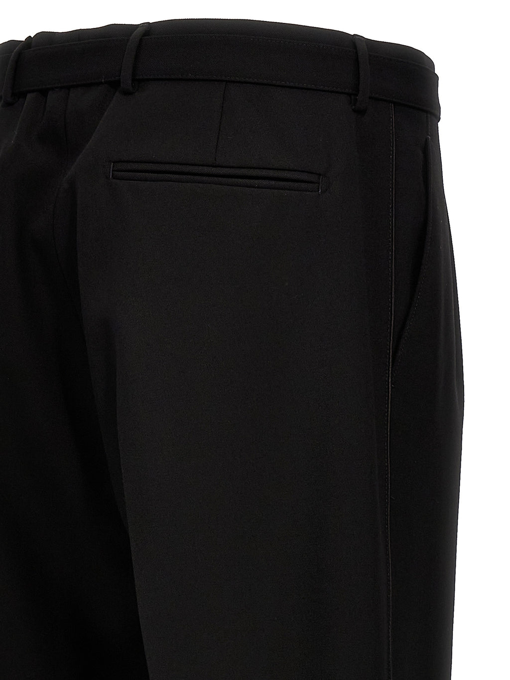 Black Virgin Wool Dress Pants
