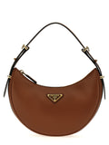 Brown Calfskin Shoulder Bag