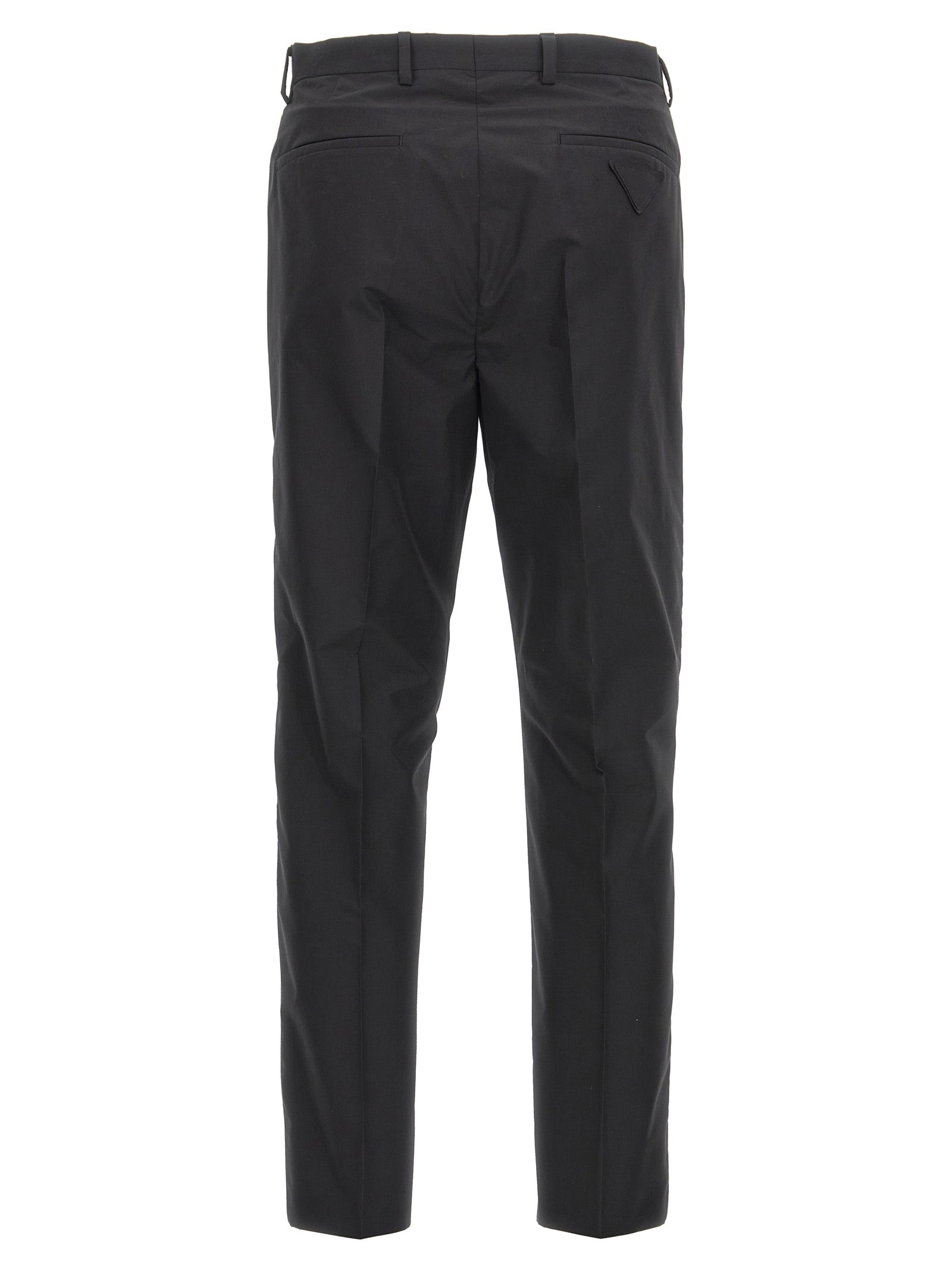 Black Cotton Dress Pants
