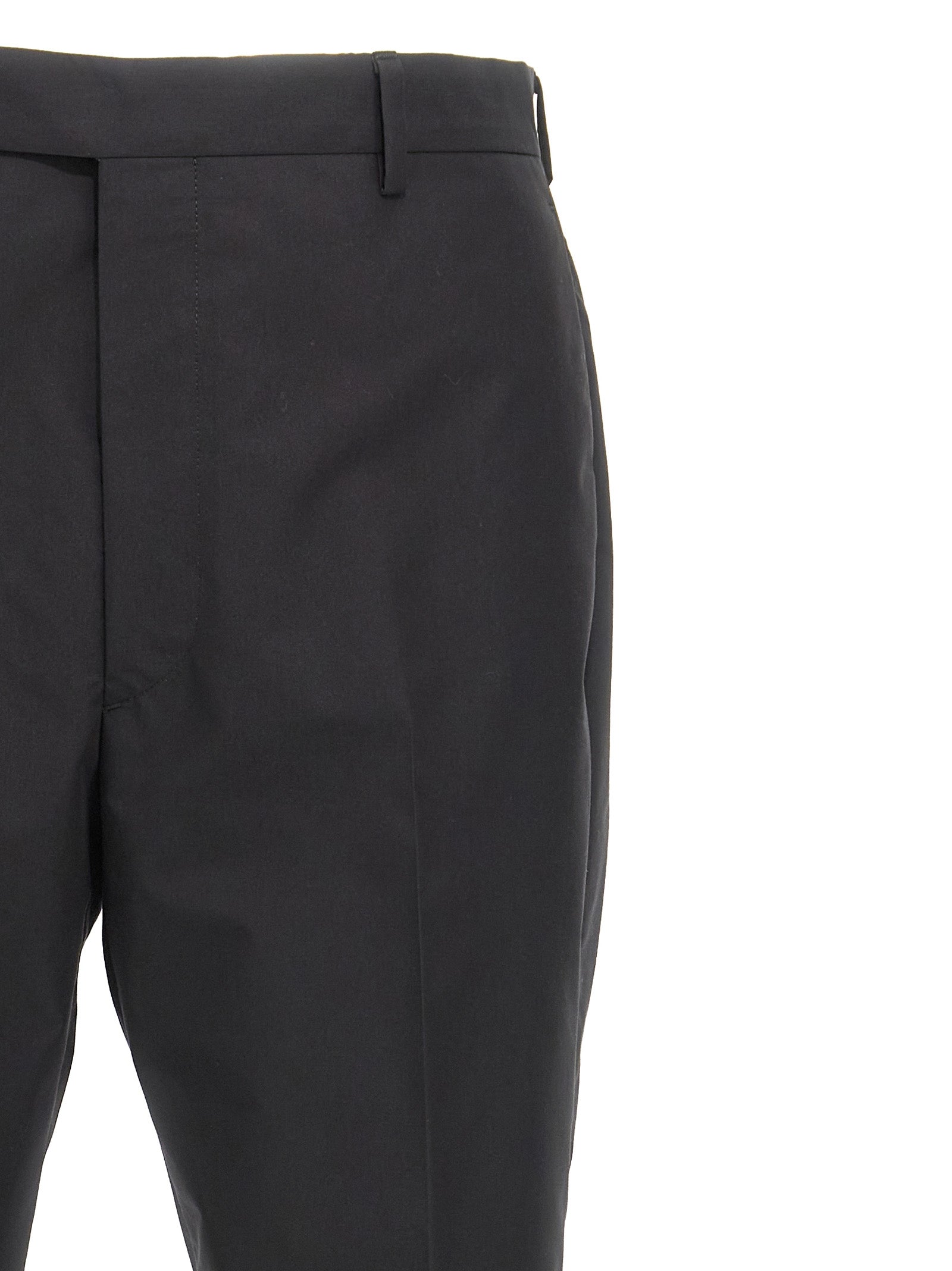 Black Cotton Dress Pants