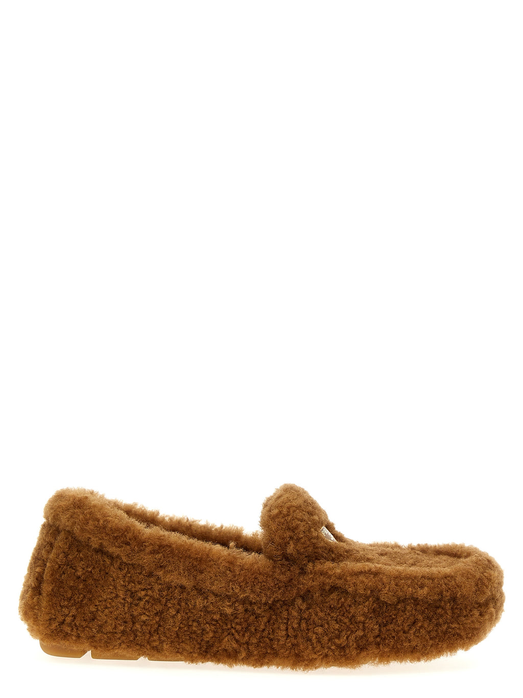Brown Lamb Leather Slip-On Loafers