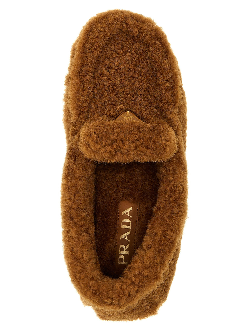 Brown Lamb Leather Slip-On Loafers