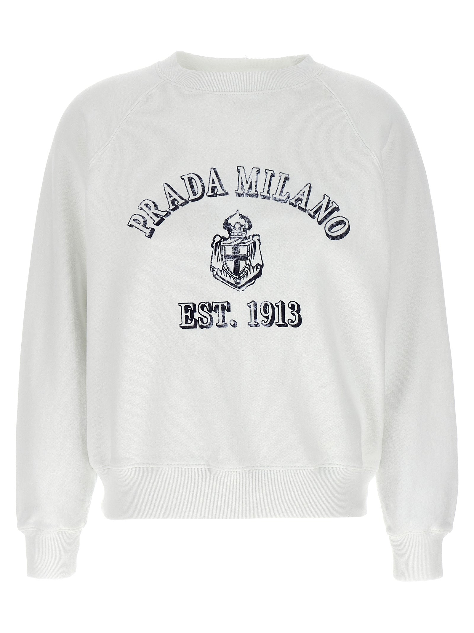 White Cotton Sweatshirt