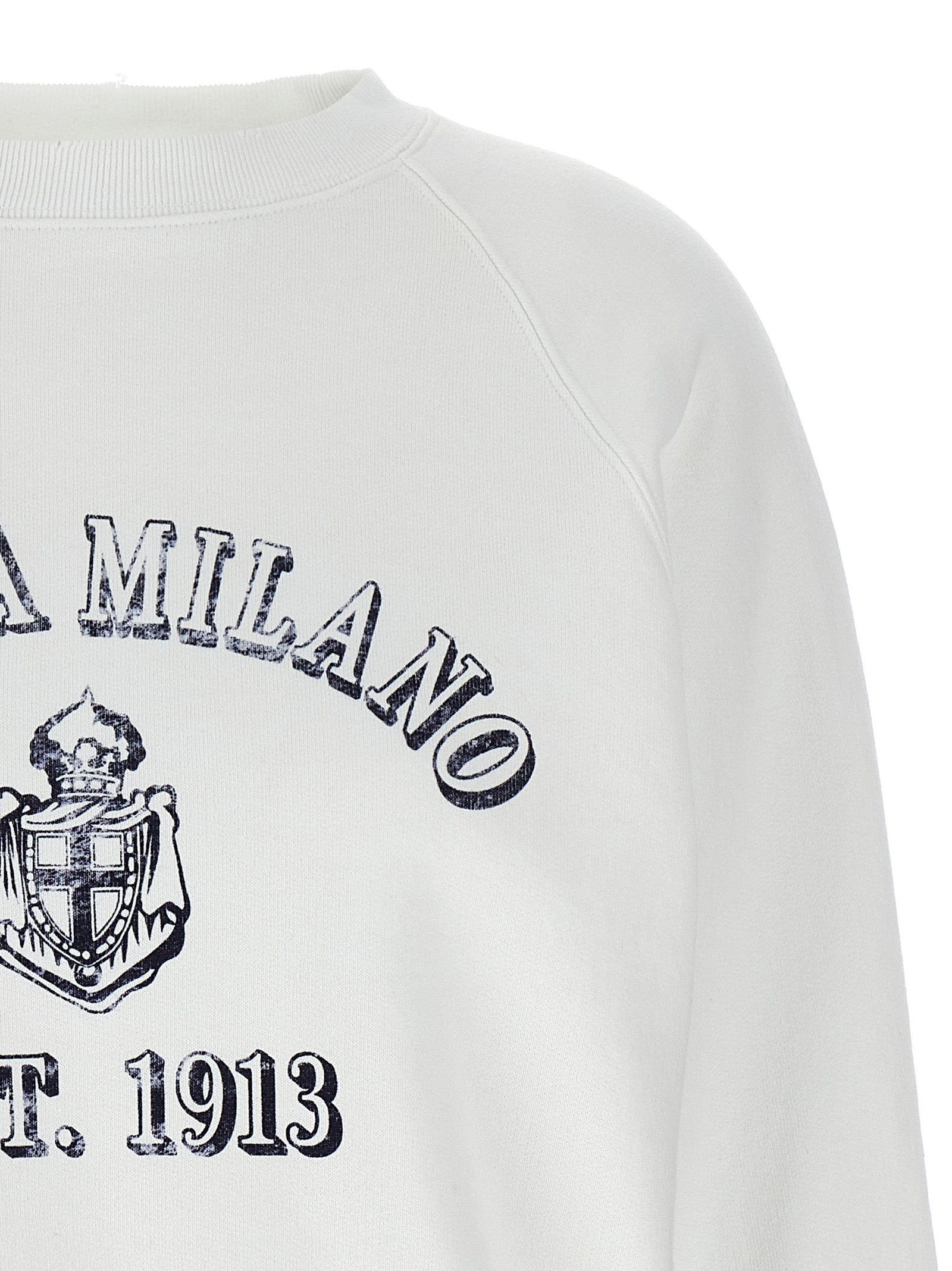 White Cotton Sweatshirt