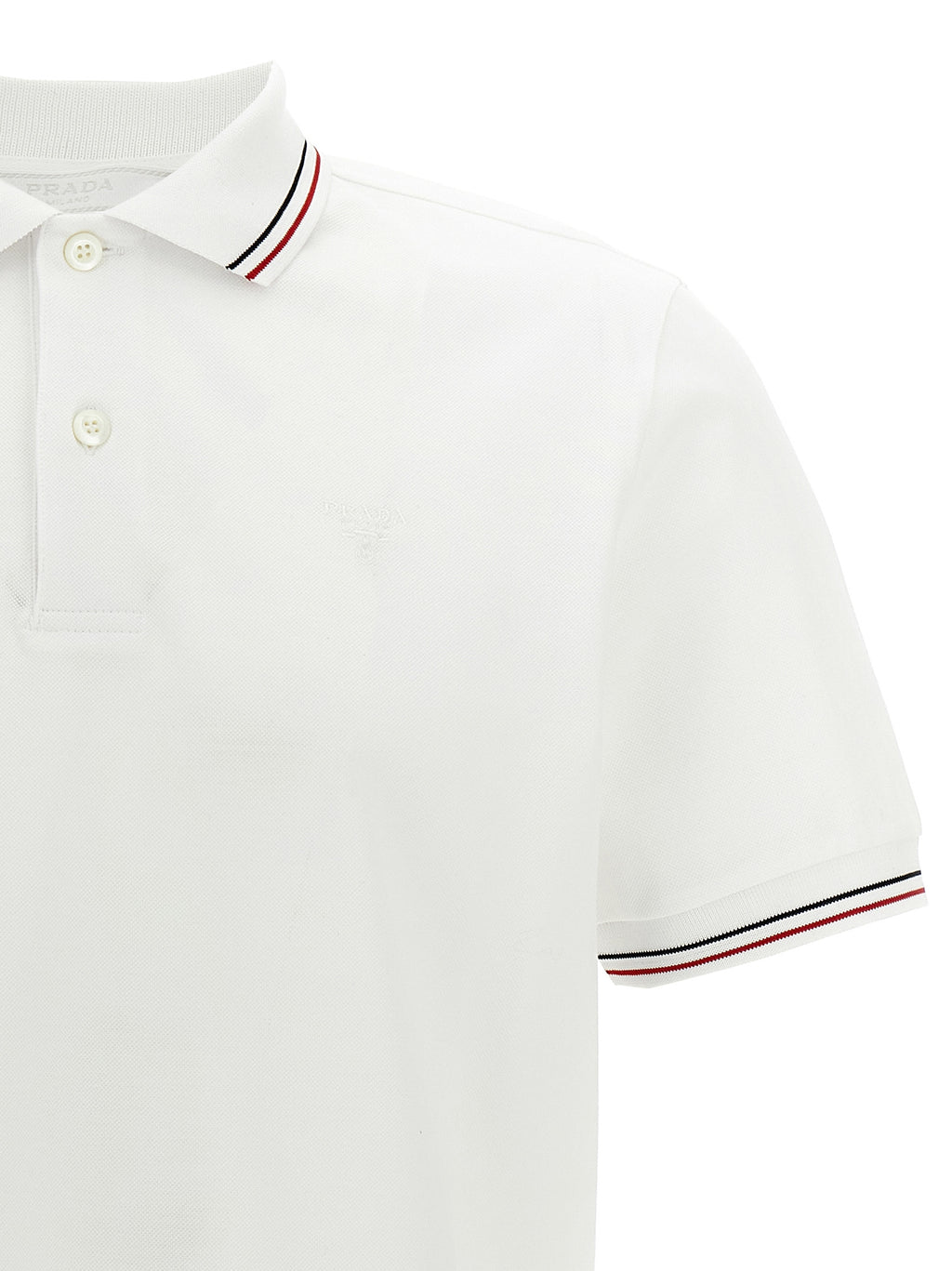 White Cotton Polo Shirt
