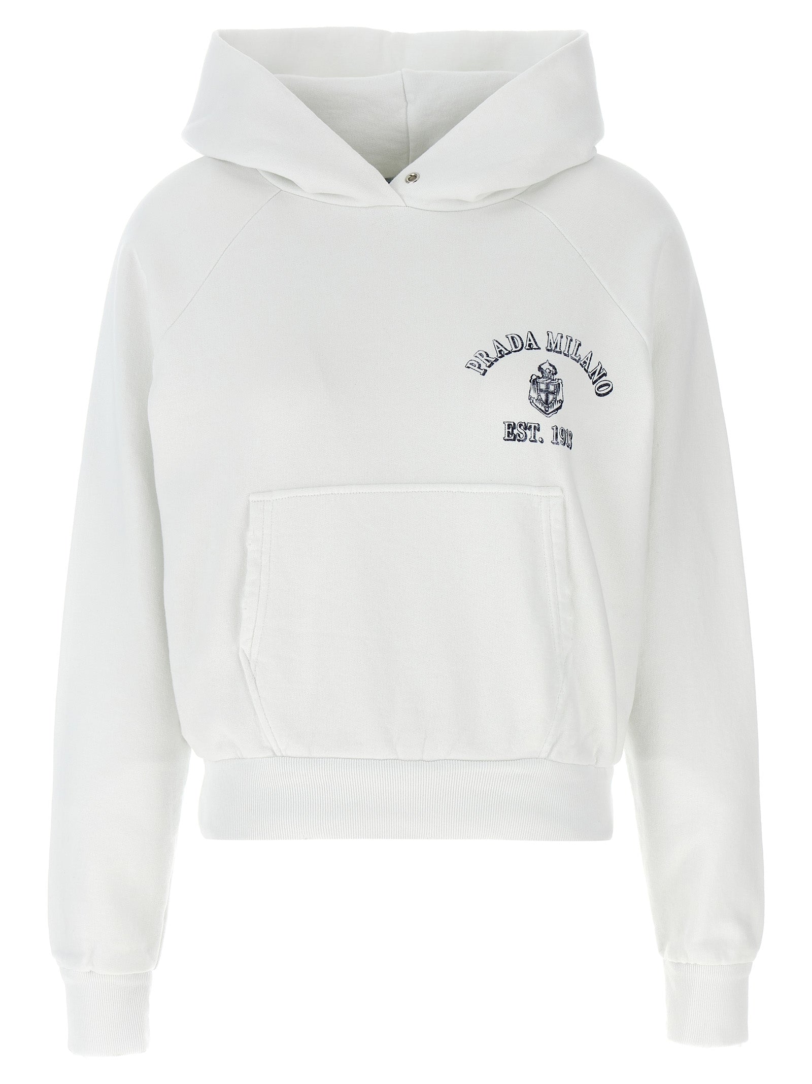 White Cotton Sweatshirt